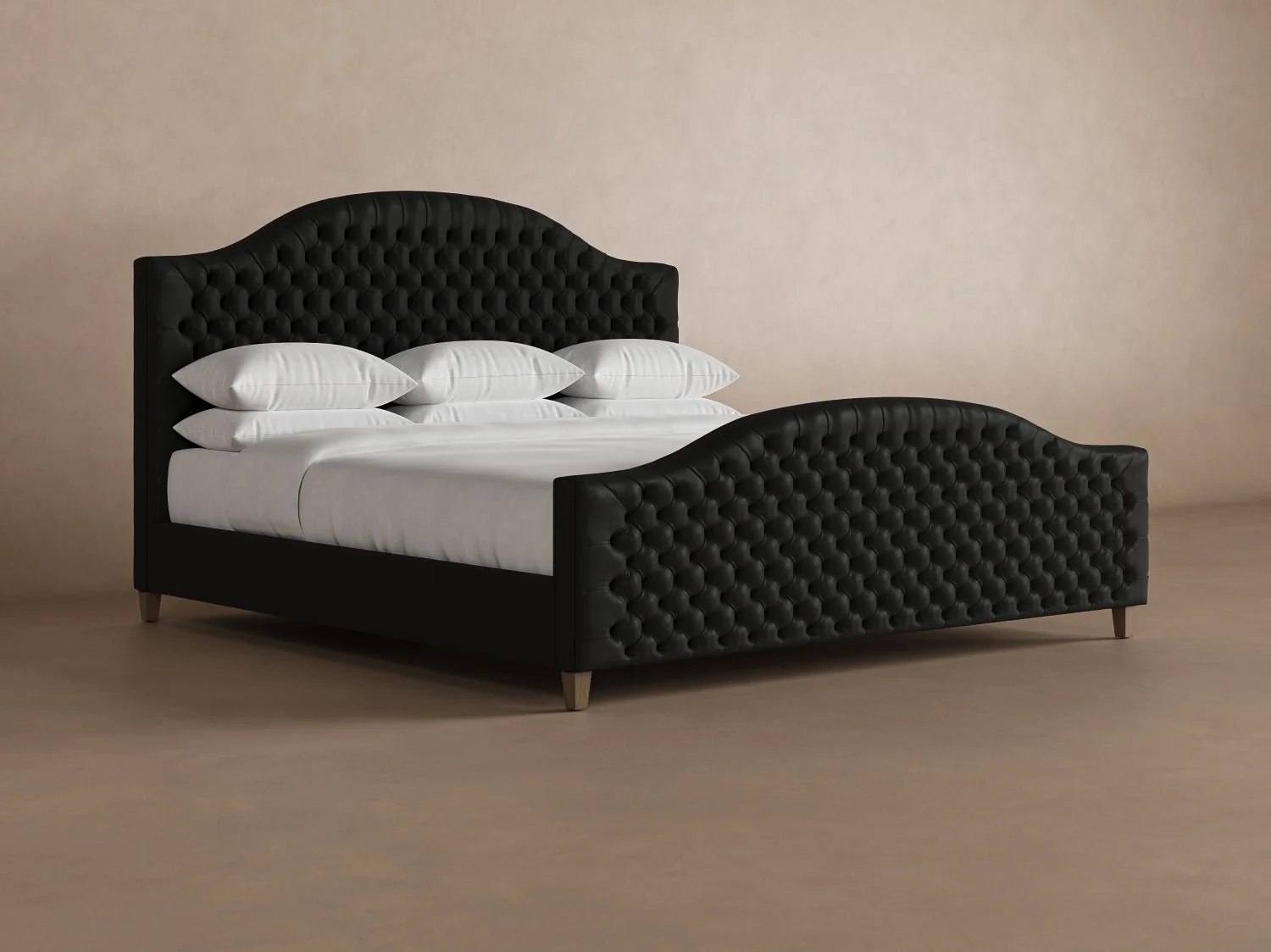 Archie with Footboard Leather Bed - Image 10