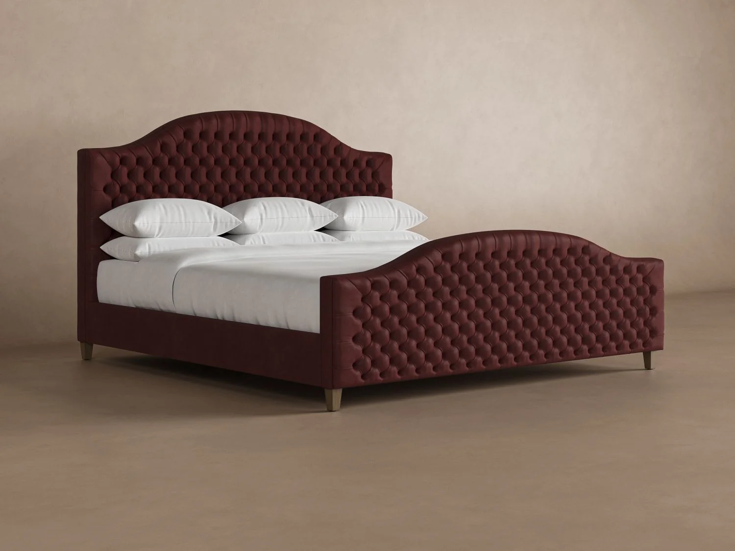 Archie with Footboard Leather Bed - Image 13