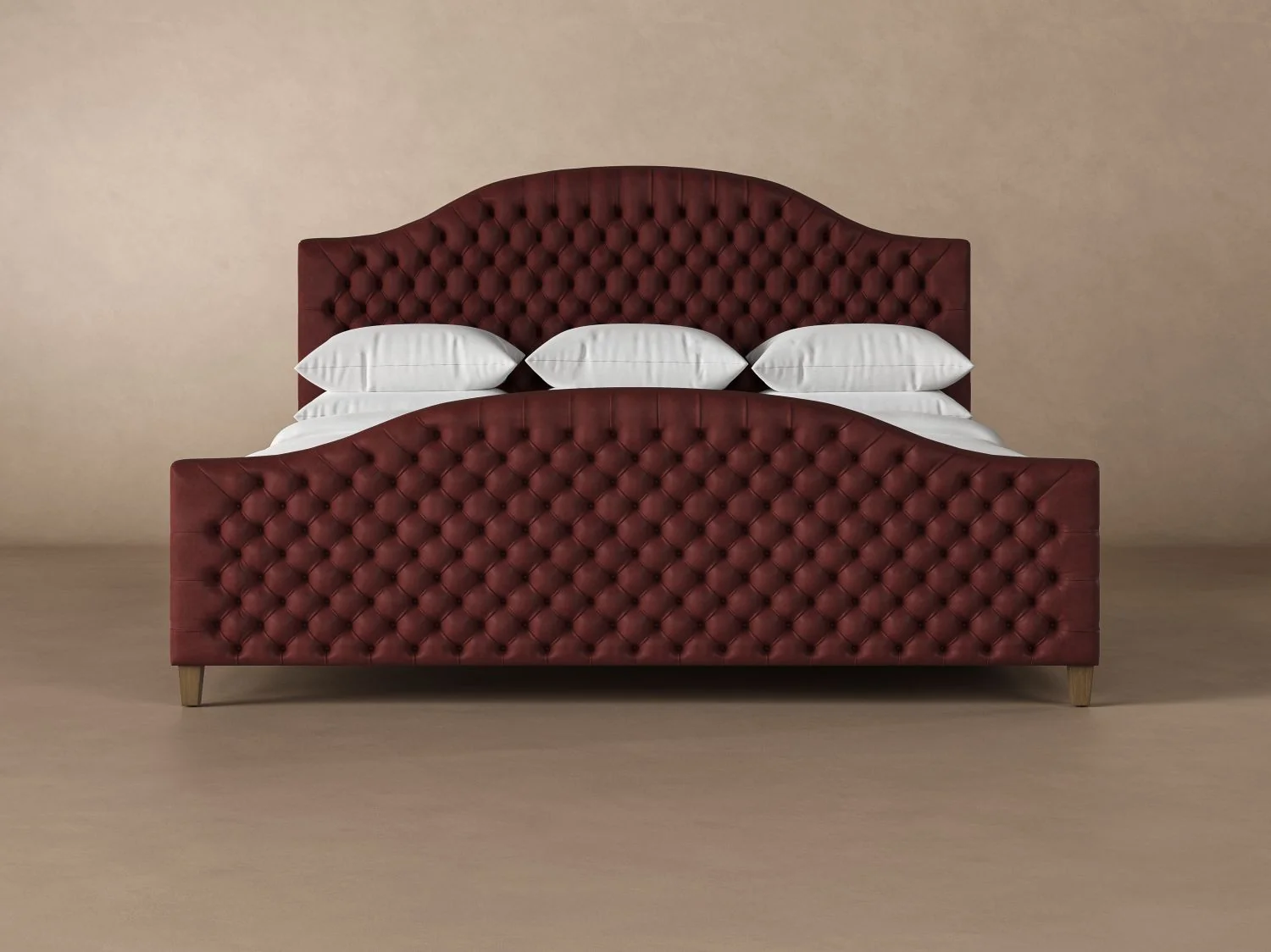 Archie with Footboard Leather Bed - Image 14